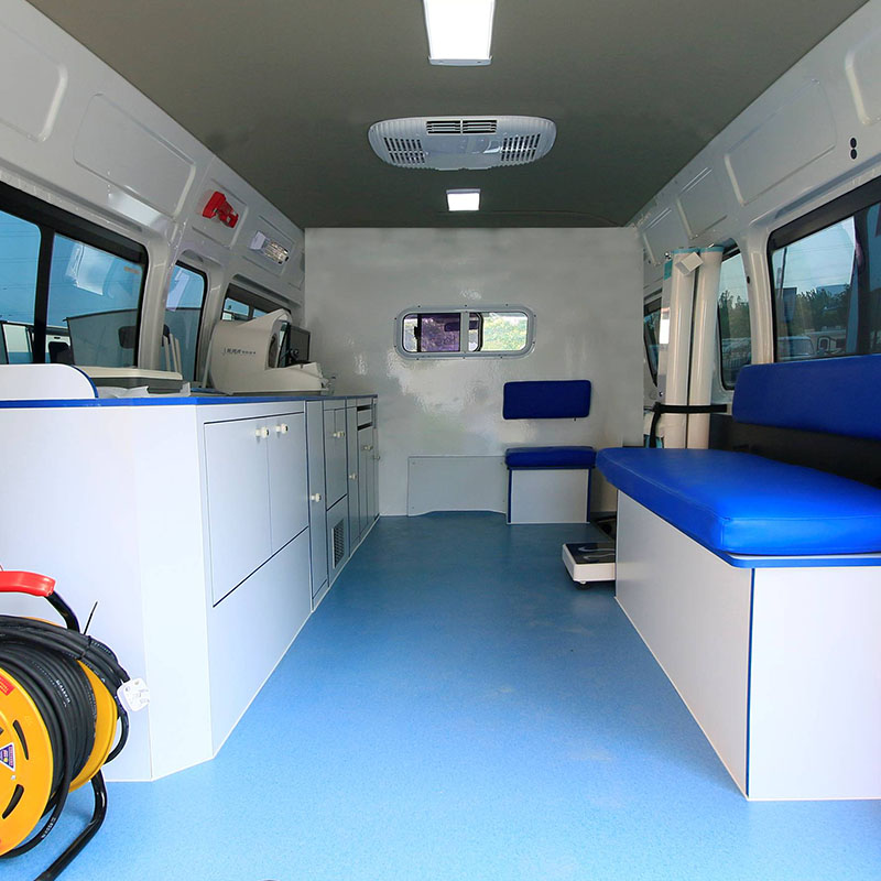 Square cabin medical examination ambulance