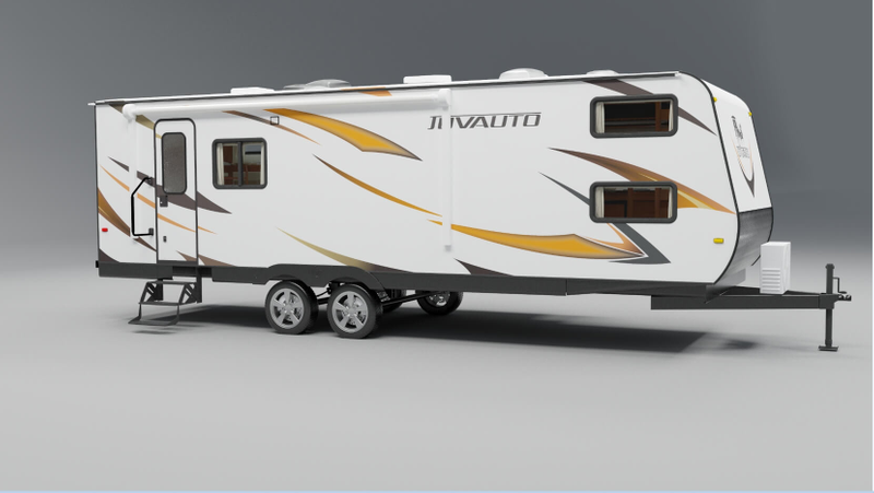 9.6m-B camping trailer