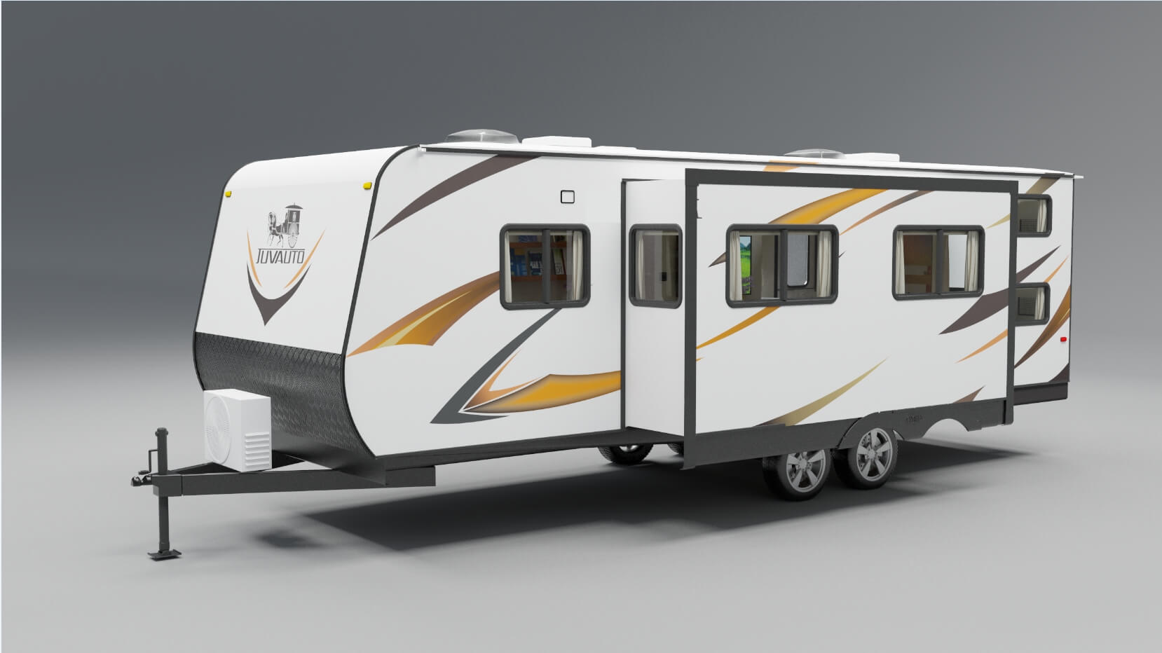 9.6m-B camping trailer